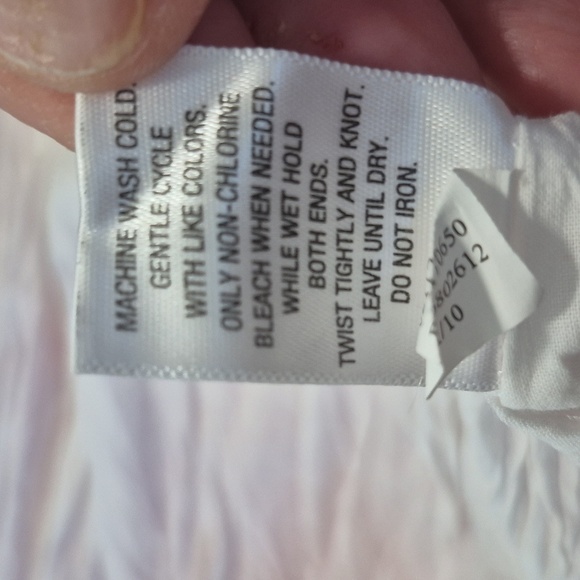 Merona Red White Print Maxi Dress 100% Cotton Sleeveless V Neck Sz 4 - Picture 11 of 11